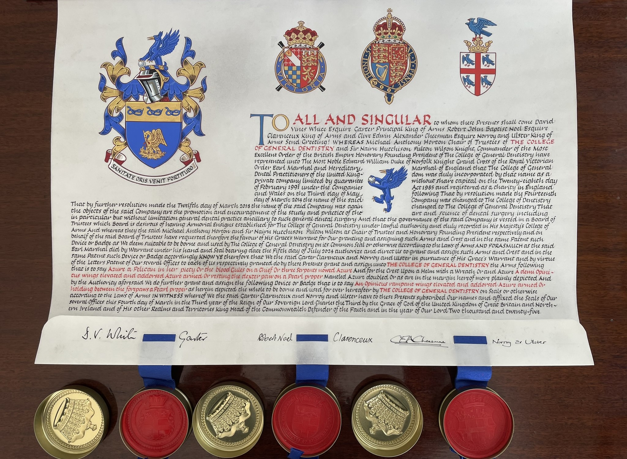 Grant of Arms – text